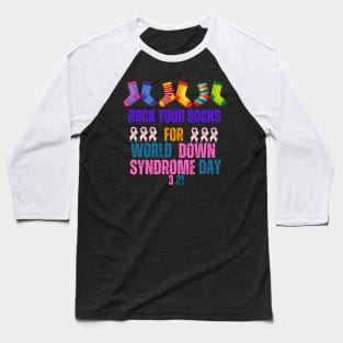 Rock Your Socks for World Down Syndrome Day Baseball T-Shirt